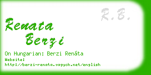 renata berzi business card